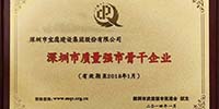 寶鷹集團入選首批“深圳市質(zhì)量強市骨干企業(yè)”